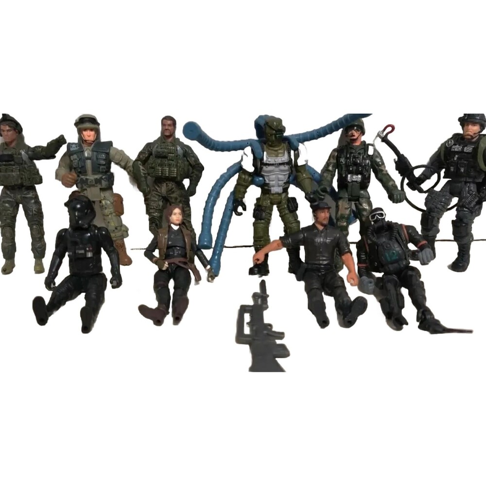 Toy Military GI Figures Style Military 4" Men Detailed Camo